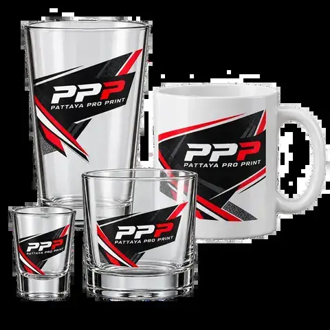 PPP Glasses & mugs product mockup